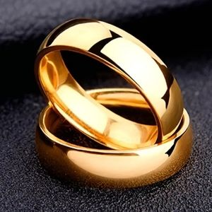 UNISEX Titanium Stainless Steel Ring Arc Simple All-match Ring.